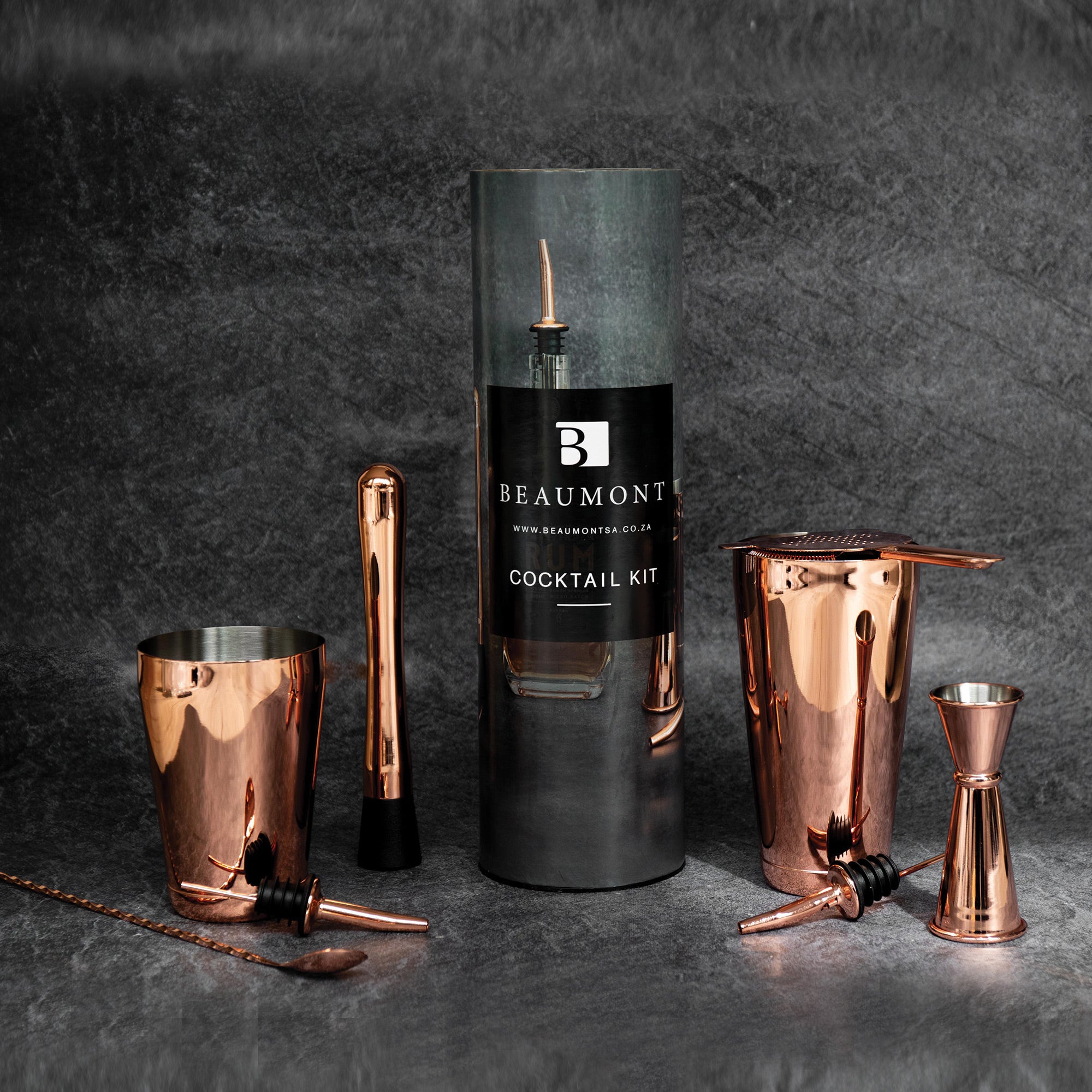 Copper Cocktail Kit 8 Pieces Beaumont SA